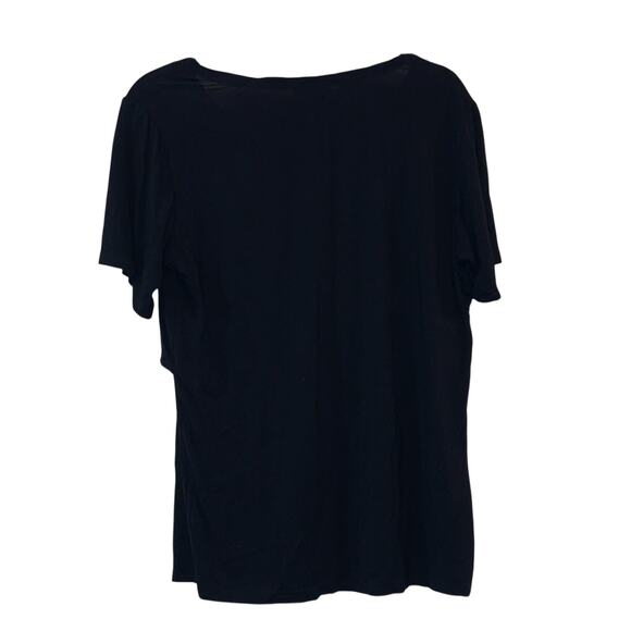 Smallshow Black Short Sleeve Nursing Tops Two - Picture 2 of 10